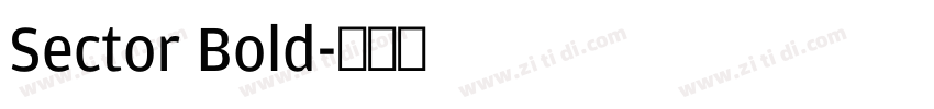 Sector Bold字体转换